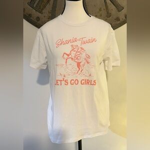 Shania Twain White and Pink Kids T-Shirt